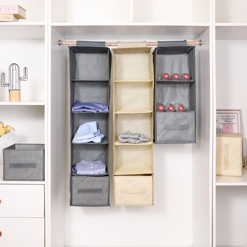 Cabinet Organizer Hanging underwear finishing storage closet wardrobe storage rack shelf storage box drawer box 5