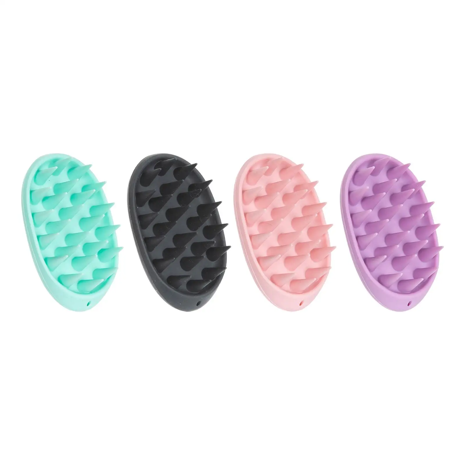 Hair Scrubber Handheld Wet and Dry Silicone Scalp Brushes for Styling Tools Travel Dorm Women Men Thick Curly Wet and Dry Hair