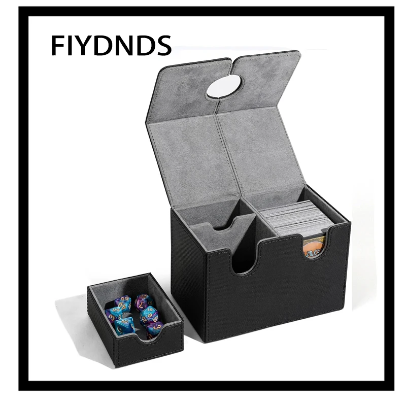 200 + Card Deck Box Organizer Holder Storage Hobby For Commander Mtg Card Carry Organizer Case Leather Card Deck Storage Box