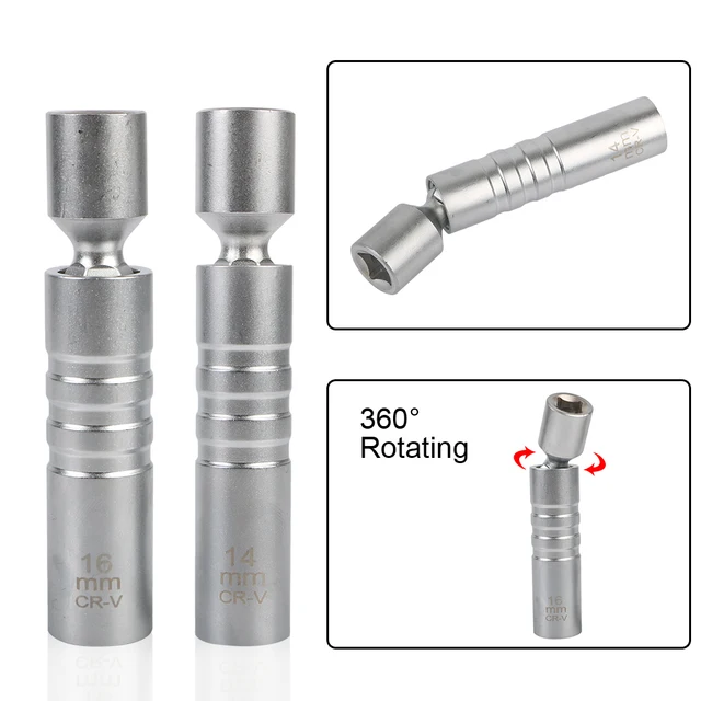 Bougie d'allumage magnétique Spblown pour moto, tronçonneuse et tondeuse à  gazon, douille en acier allié, manchon de bougie d'allumage de voiture,  16mm, 14mm - AliExpress