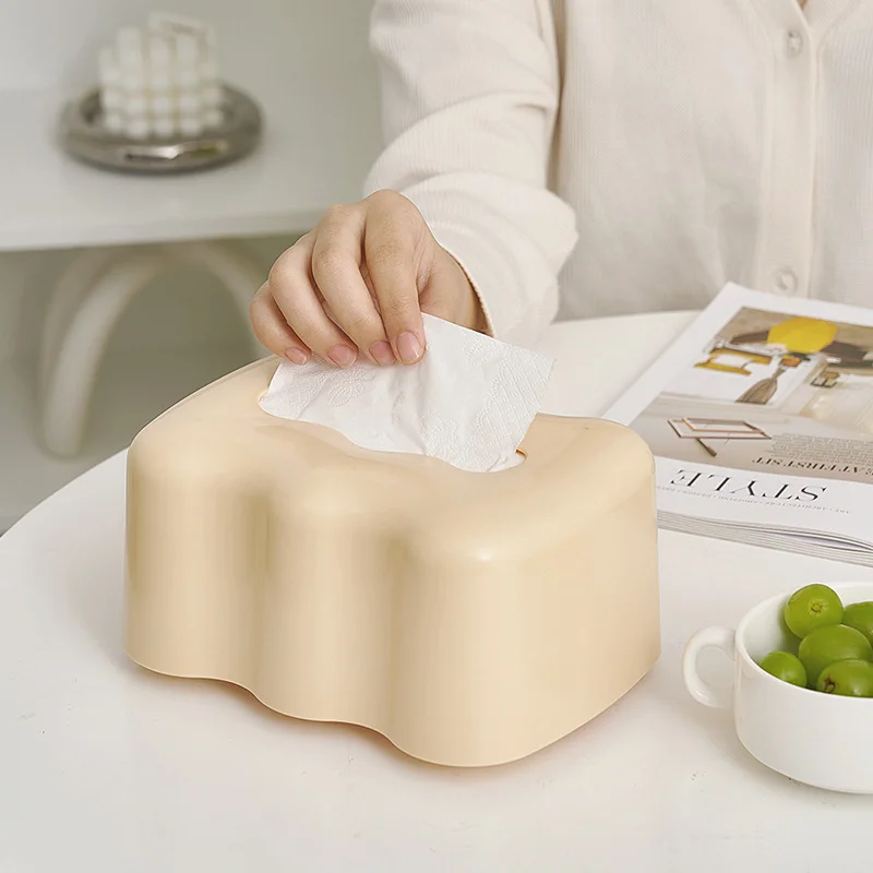 

Paper Holder Living Room Creative Napkin Holder Lift Spring Storage Box Cloud Modeling Tissue Case Versatile Practical Toilet