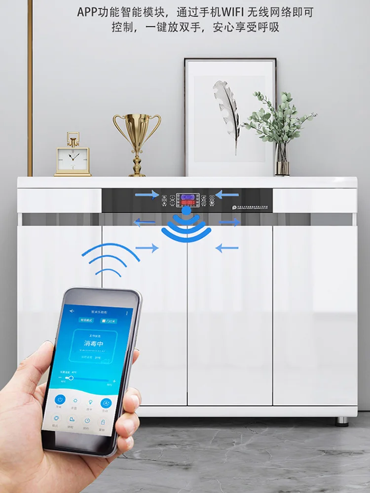 

Intelligent shoe cabinet deodorization, sterilization, disinfection, drying, white paint, porch cabinet for household use