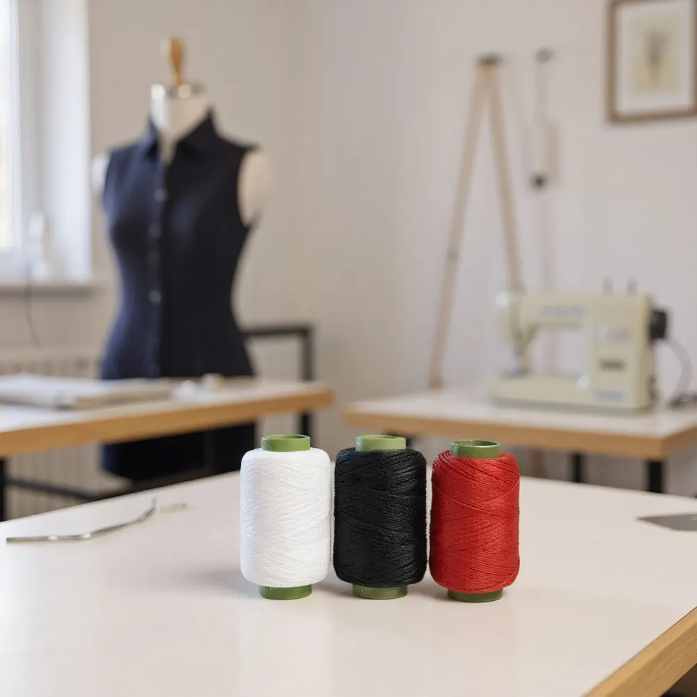 Large Eye Sew Needle Set with Thread Big Nose Steel Needle Kit Reusable DIY Basic Sewing Set for Craft & Sewing Production