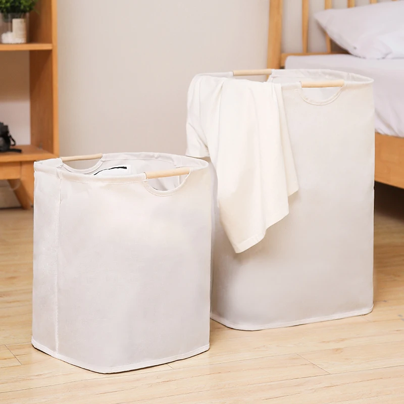 1PCS Folding Dirty Laundry Sorting Basket High Capacity Washable Toys Dolls Storage with Easy Carry Long Handles Bathroom