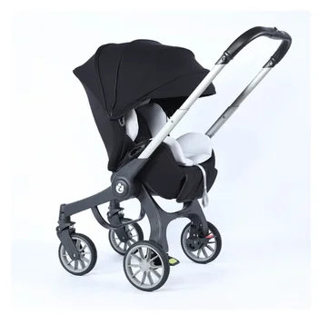 Baby Stroller 4 in 1 With Car Seat Baby Bassinet High Landscope Folding Baby Carriage Prams For Newborns  Strollers 3 in 1