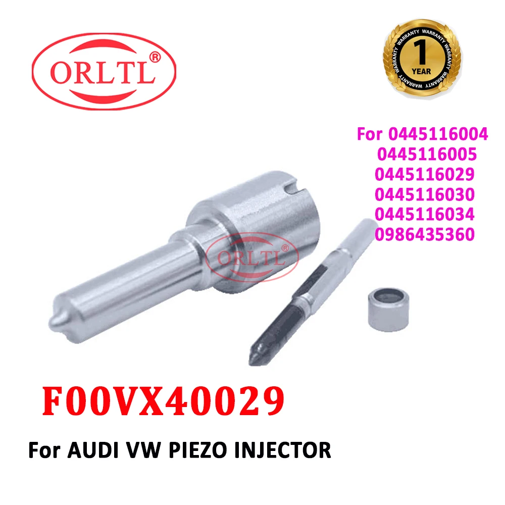 

ORLTL Diesel Piezo Injector Nozzle F00VX40029 for Audi VW 0445116004 0445116005 0445116029 0445116030 0445116034 0986435360