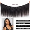 Brazilian 30 40 Inch Raw Virgin Unprocessed Human Hair Extensions Bone Straight Human Hair Weave Bundles 1/3/4 Pcs Double Wefts 4