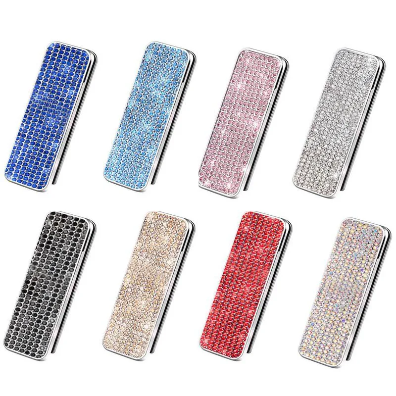 Rhinestone Car Seat Belt Limiter Bling Auto Adjustable Anti Skid Safety Belt Clip Clamp Decoration Accessories for Women