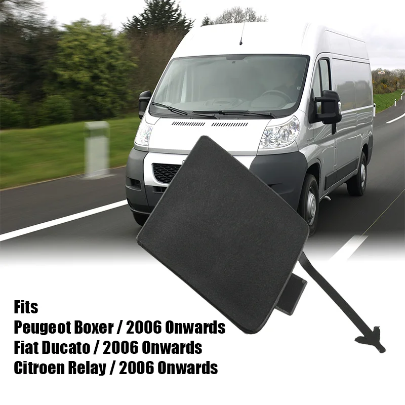 Per Peugeot Boxer Fiat Ducato Citroen Relay 2006-Stallo Paraurti Anteriore Coperchio Foro Di Traino 1307988070