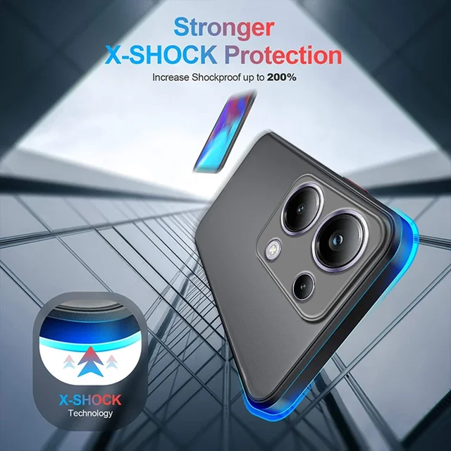 حافظة غير لامعة مضادة للصدمات لهاتف Xiaomi POCO C65 C61 X6 F5 X5 M6 Pro 4G F3 غطاء حماية صلب من البولي يوريثان الناعم كاباس