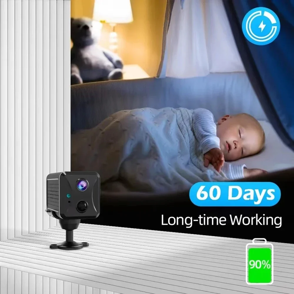 UBOX-ミニIP監視カメラ4g,SIMカード Ultra HD,3800mAh Ubox Mini 4G Security SIM Card or Wifi Ultra HD Surveillance