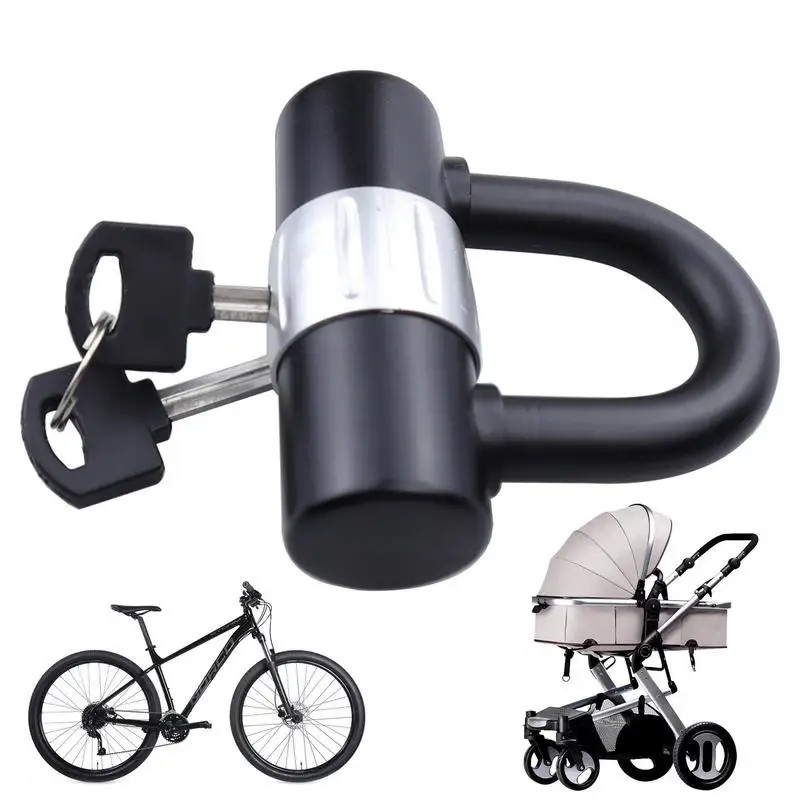 Motorcycle U Lock Thick Anti-pry Safe Bike Locks Zinc Alloy Convenient Motorcycle Cycing U Lock With Keys Motorbike Accessory universal electric vehicles remote control convenient and safe operation electronic door control duplicator 433 315mhz
