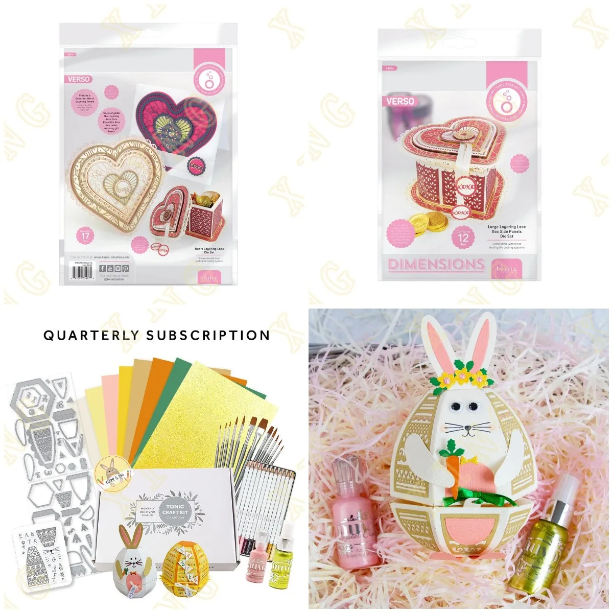 

Easter Bunny Egg Heart Box Metal Cutting Dies for DIY Scrapbooking Crafts Dies Cut Stencils Maker Photo Album Template Handmade