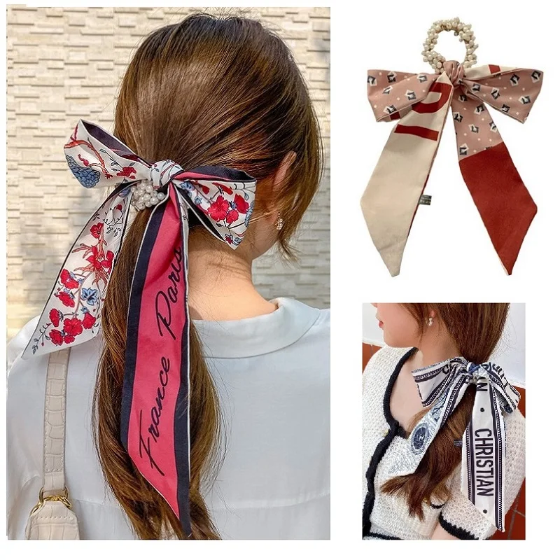 

Модные гладкие резинки для волос, резинки для женщин, эластичная резинка для волос с жемчугом, держатель для конского хвоста, головные уборы, аксессуары для волос