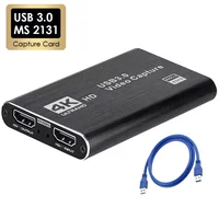 4K USB 3.0 карта видеозахвата 1080P 60 Гц HD HDMI-совместимый видеорегистратор захват для PS4 Switch записи игр прямая трансляция