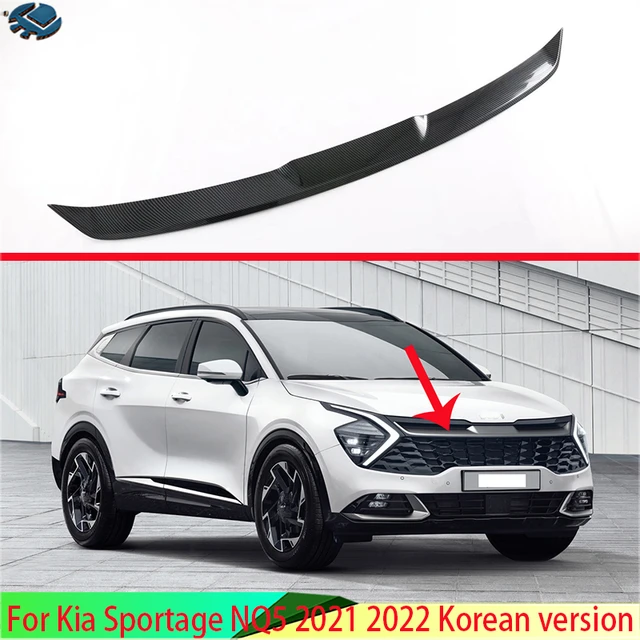 For 2023 Kia Sportage NQ5 ABS Front Center Grill garnish carbon