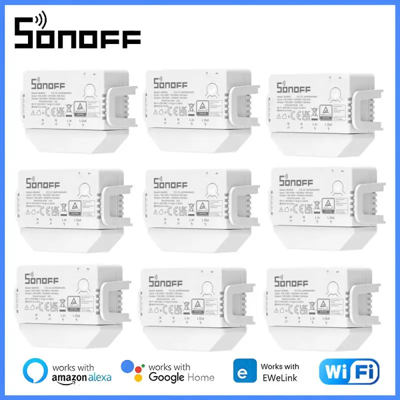 

SONOFF MINI R3/ S-MATE 16A WIFI Smart Switch REST API No Neutral Line Solution EWeLink Remote Control With Alexa Google Home