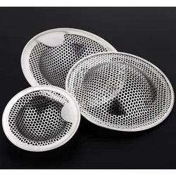 Stainless Steel Trap Kitchen Sink Filter Drain Hole Filter Bathtub Hair Catcher Stopper Shower Leak Net Home Strainer Drains