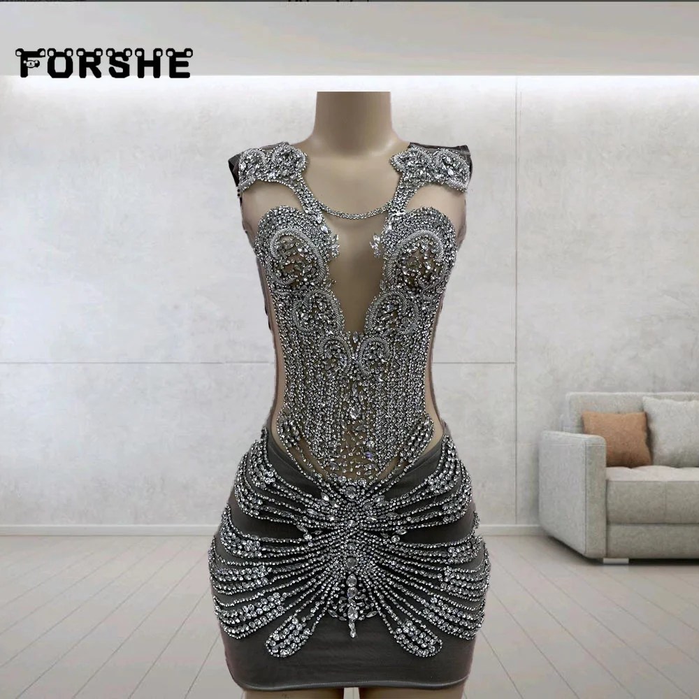 

Женское платье с юбкой-годе, серое платье с прозрачным вырезом, модель 2024 года