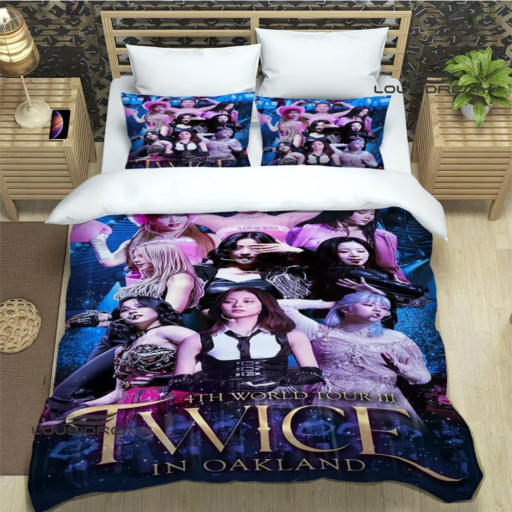 KPOP TWICE Combination Bedding Sets exquisite bed supplies set duvet cover bed comforter set  bedding set luxury birthday gift 6