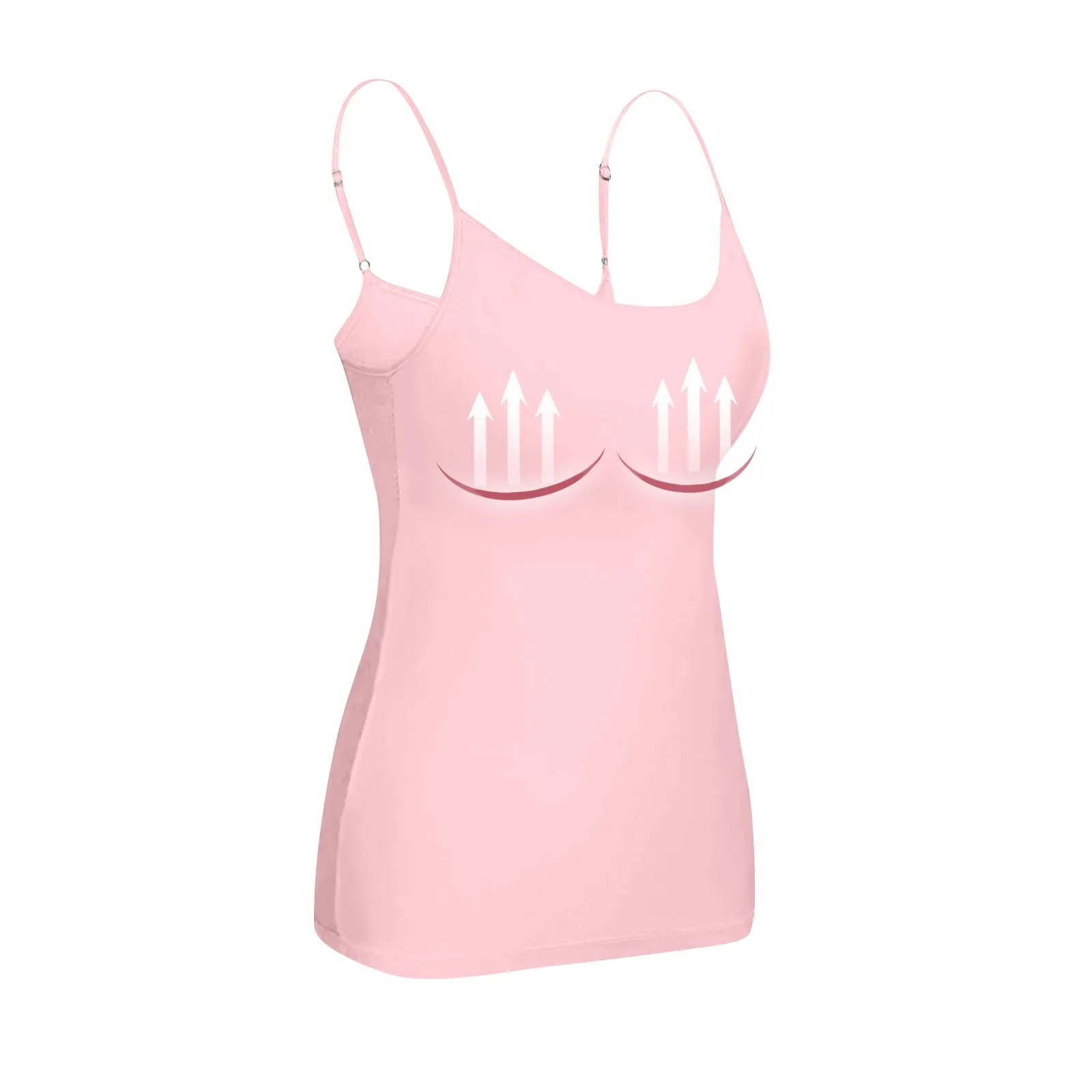 Description Picture 3 of itemWomen'S Sexy Tank Top Base With Breast Pad Plus Size Bra With Breast Pad Solid Color Fashion Casual Y2k