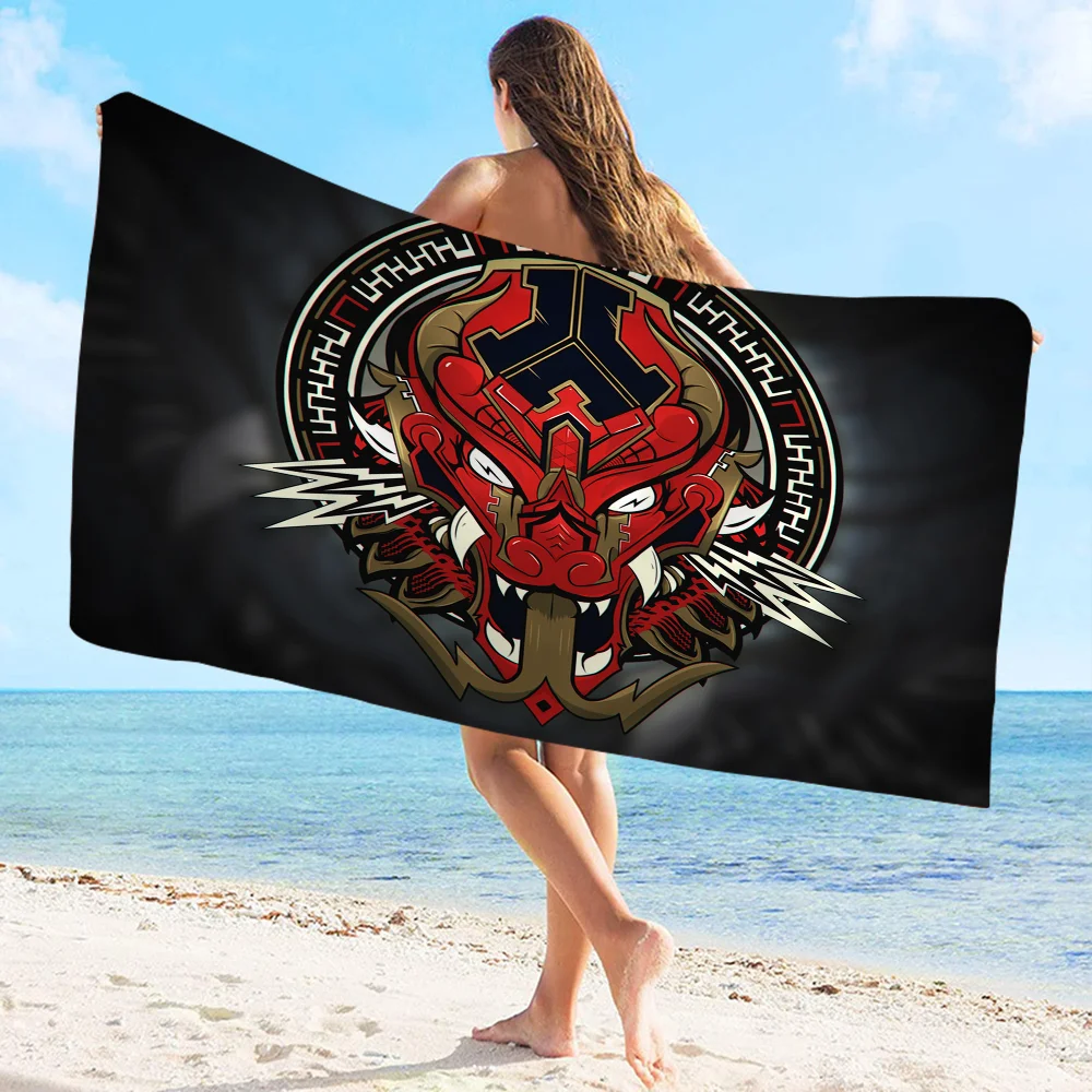 D-Defqon Anime Big Microfiber Beach Towels Quick Dry Towel Sand Beach Towels Pool Towel For Travel Swim Pool Yoga 2