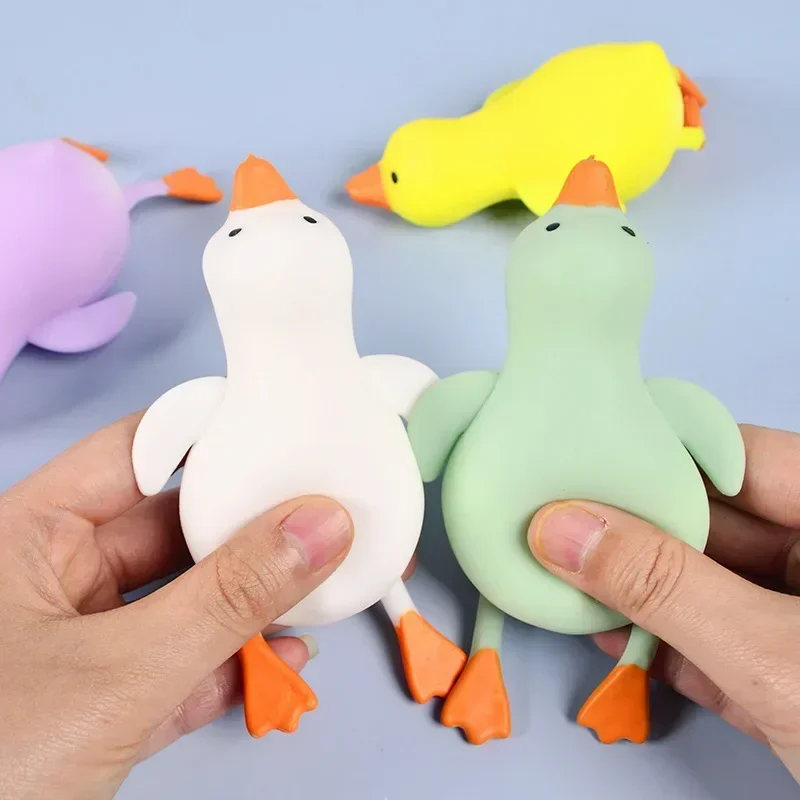 4 Colors Cute Duck Squeeze Toy Kids Adults Squishy Decompression Toy Boys Girls Stress Relief Toys Party Favors Birthday Gifts 2