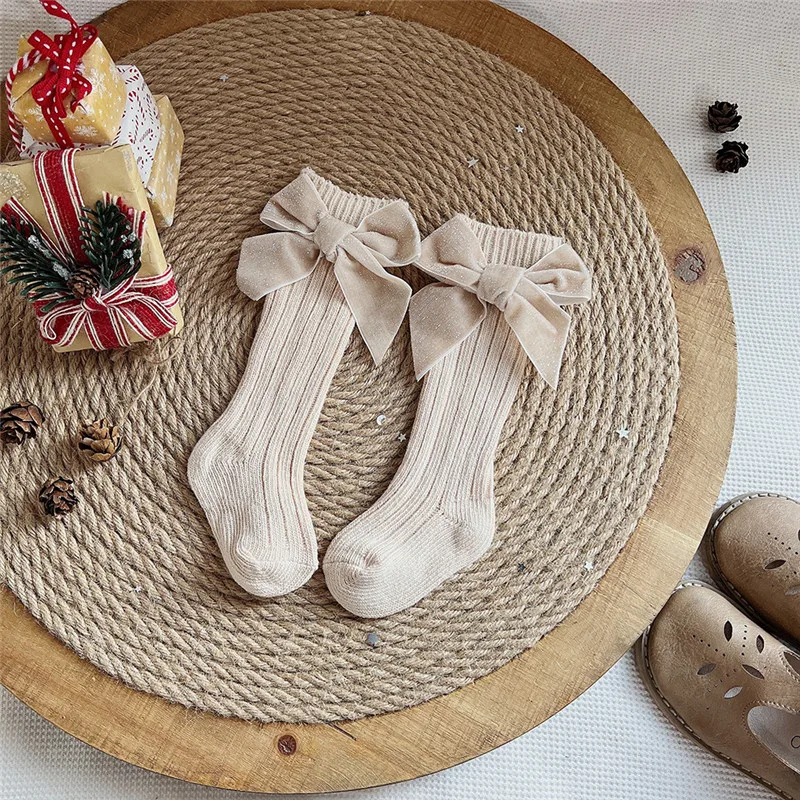 Calentadores largos hasta la rodilla para niños y niñas, medias