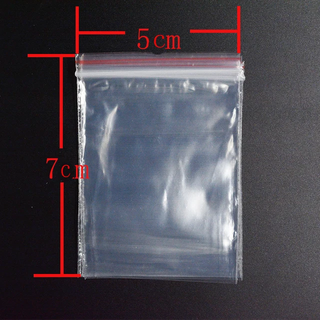 Fltmrh Ransparent Self Sealing Sachet Zip Zipper Lock Plastic Bags