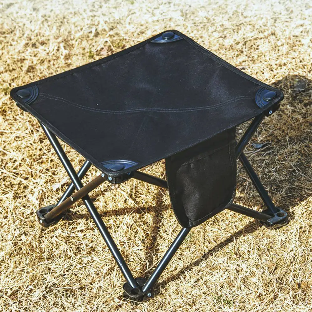 Portable Folding Stool Lightweight Quick-to-setup Folding Chair For Outdoor Camping Picnic Black White Camping Fishing Chair