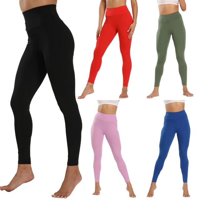 solid color V shape Elastic Hight Waist Yoga Pant Tight Gym