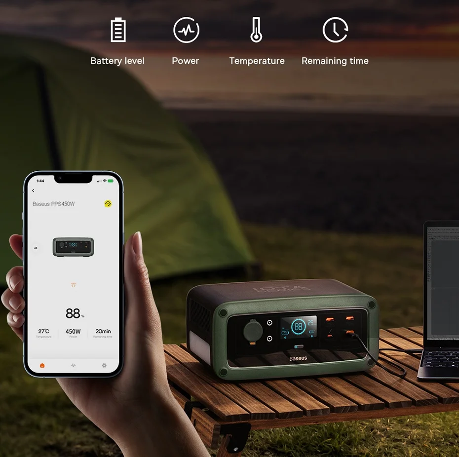 chube Trạm sạc dự phòng Baseus ioTa Series Portable Power Station 450W