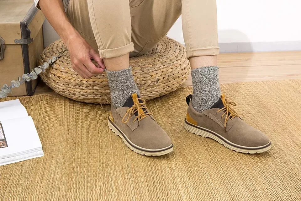 Mens Winter Merino Wool Socks - Thick Warm Cashmere 3 Pair Set