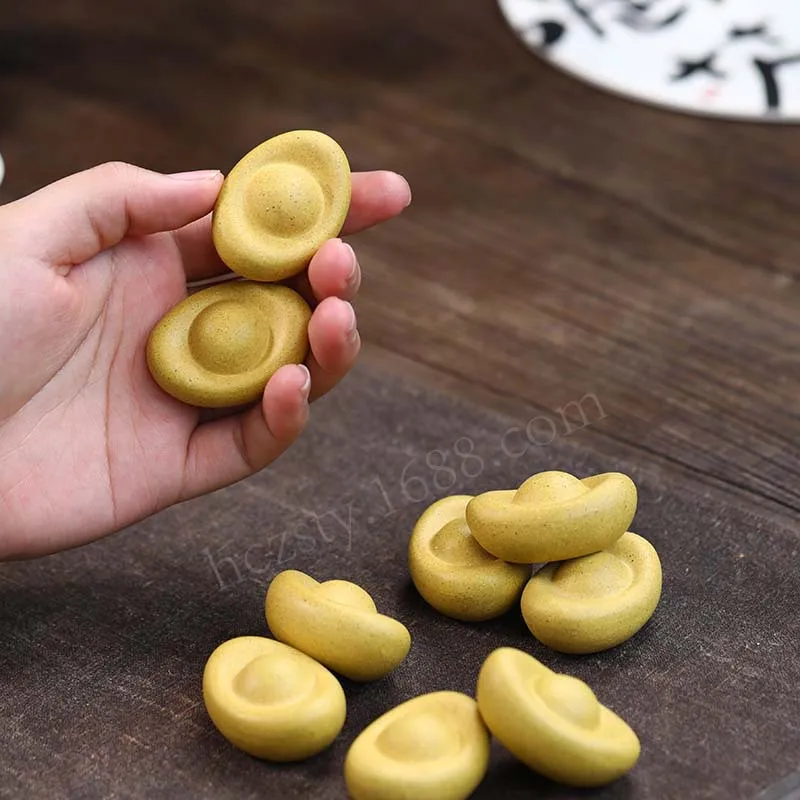 차 액세서리 원보 소형 장식품 창의적인 수제 차 세트 차놀이 휴대용 액세서리 장식 공예품