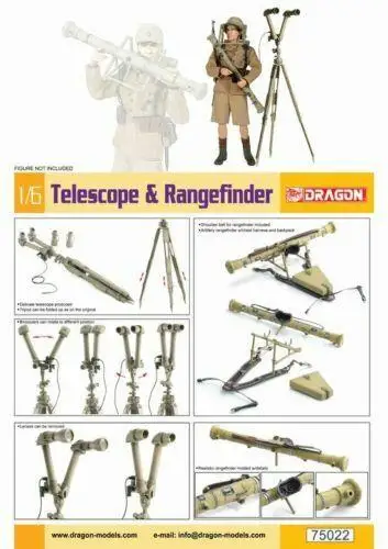 

Dragon 75022 German Telescope & Rangefinder 1/6 Model Kit No Figure