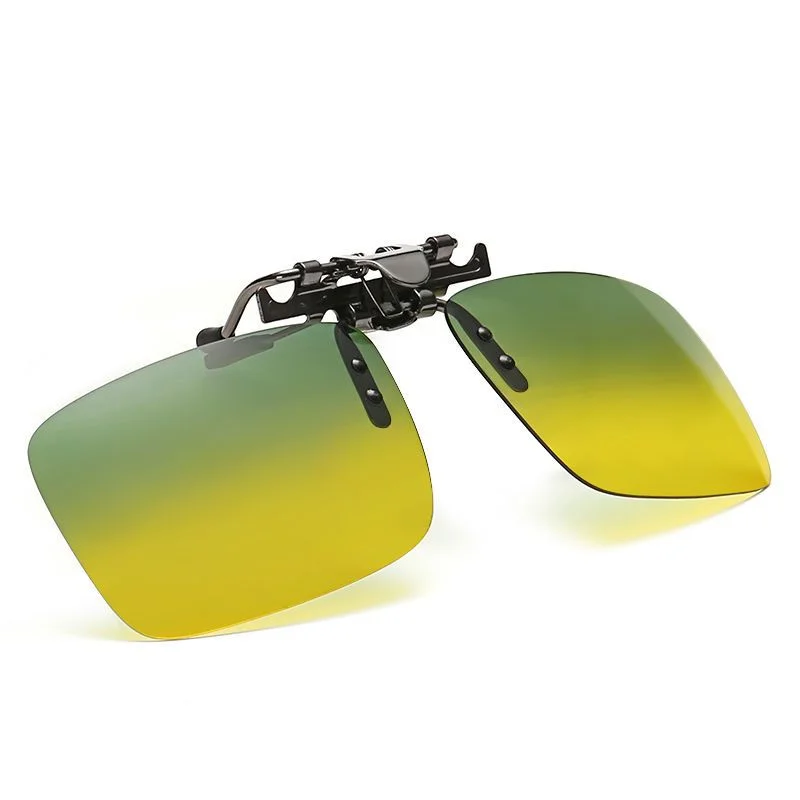 Day and night dual-use clip polarizing light anti-glare anti-hyperbeam night vision goggles myopia sunglasses Sunglasses male