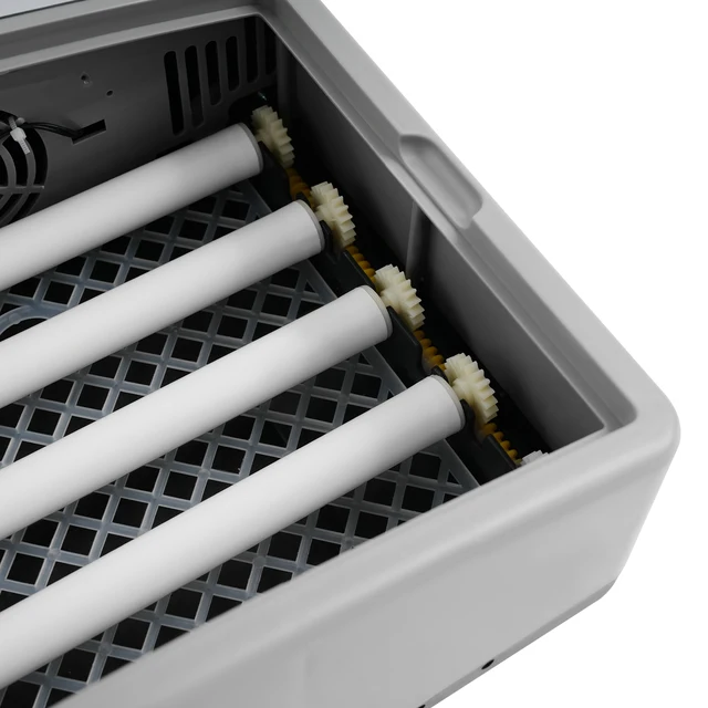 Dual Power Supply Design 16-Egg Incubator with Clear Flip Lid and Temperature Control Fits Hatching Fledging and Raising Chicks