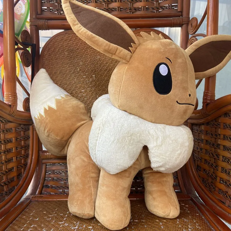 Original pokemon eevee brinquedo de pelúcia gigante macio travesseiro  boneca 50cm alta qualidade presente aniversário para crianças - AliExpress