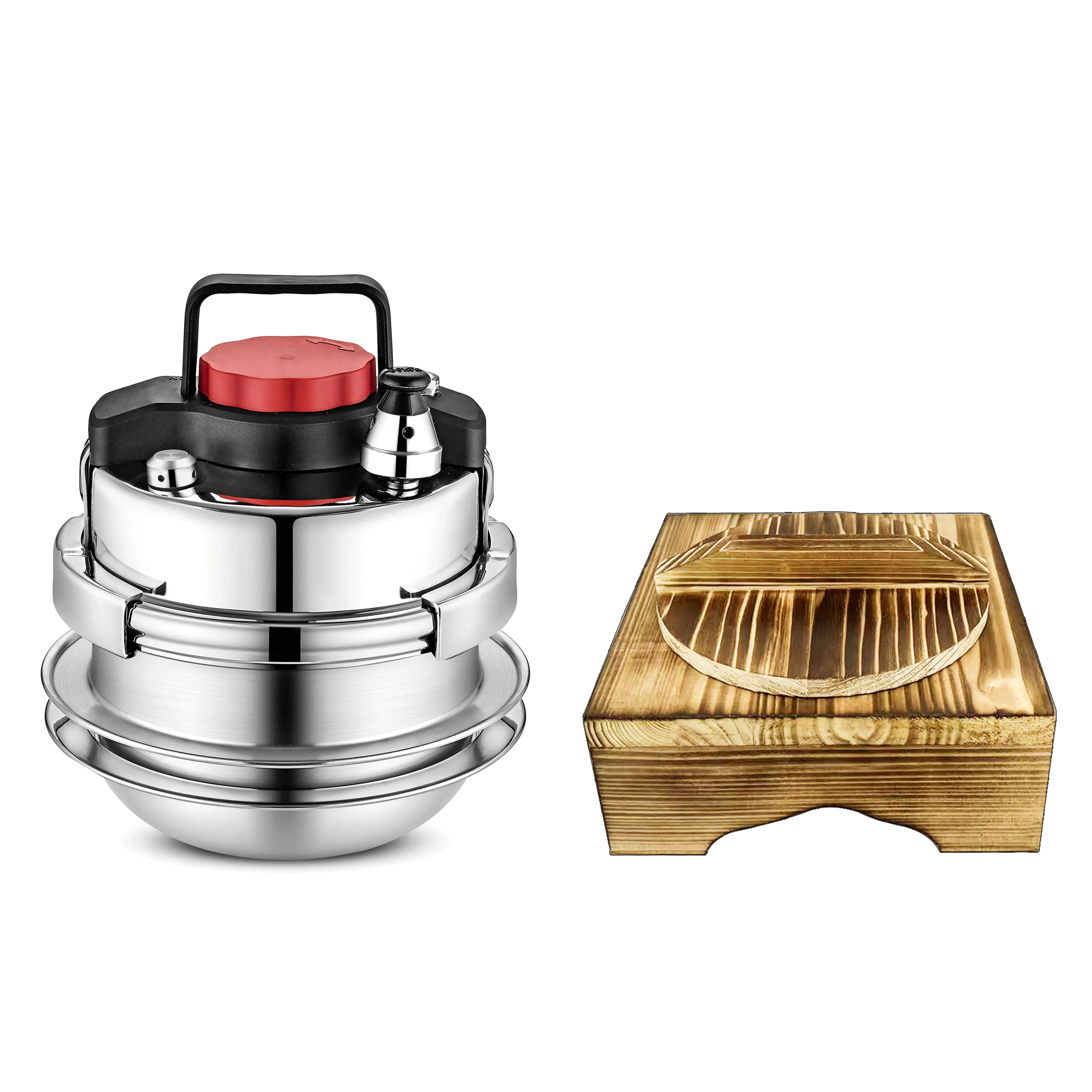 طنجرة ضغط صغيرة من الفولاذ المقاوم للصدأ ، طنجرة أ...