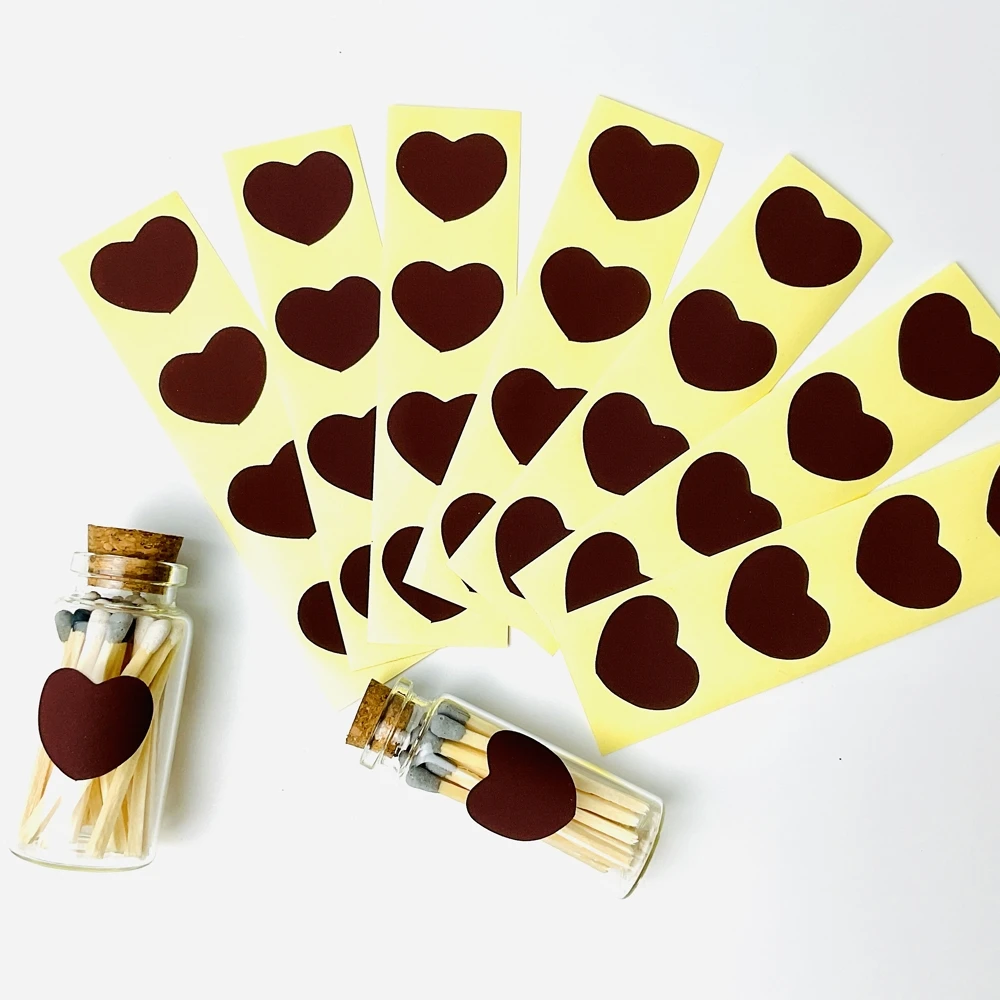 Matchstick Striker Matches Glass Bottle Adhesive Paper for Aromatherapy Candle