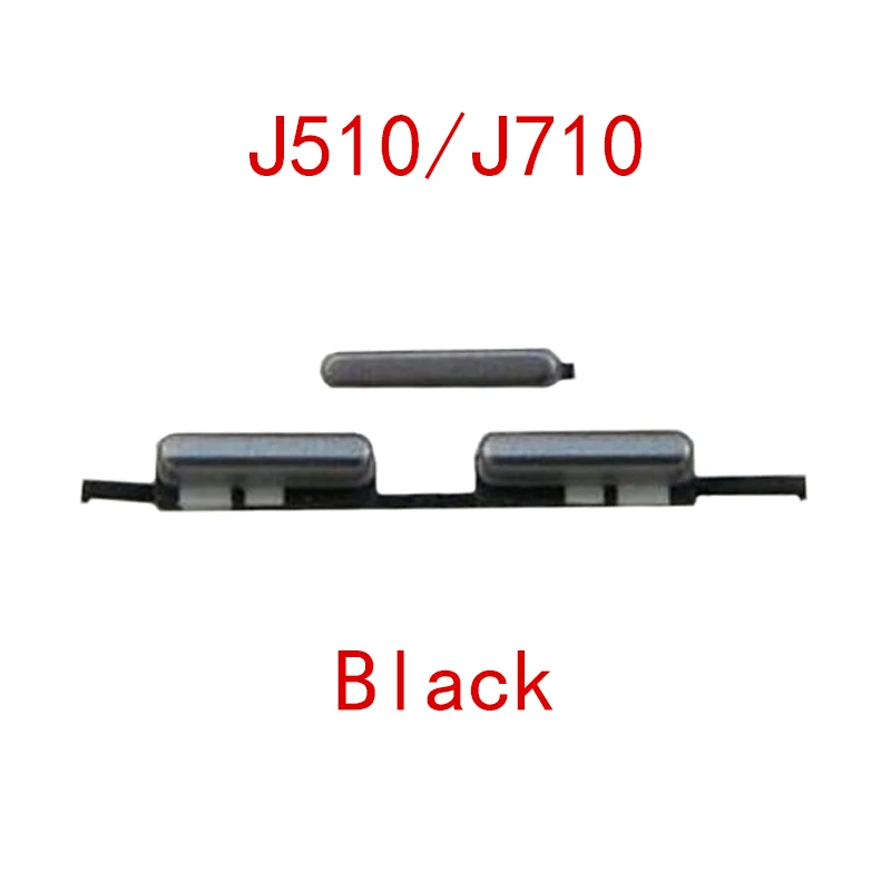 삼성 갤럭시 J5 2016 J510 J510F J5108 J7 2016 J710 J710F J7108용 전원 스위치 버튼 1세트, 사이드 볼륨 음소거 온/오프 키
