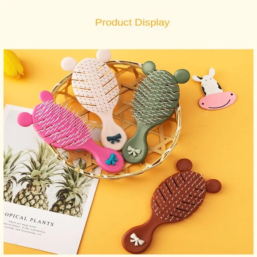 

4 PCS Professional Air Cushion Comb Comfortable Scalp Massage Brushes Anti-tangle Anti-static Ribbed Comb
