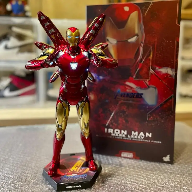 

In-Stock Mk85 marvel Avengers Alloy Iron Man New Head Engraving Anime Action Figure Collection Model Toys Original Model Hot To