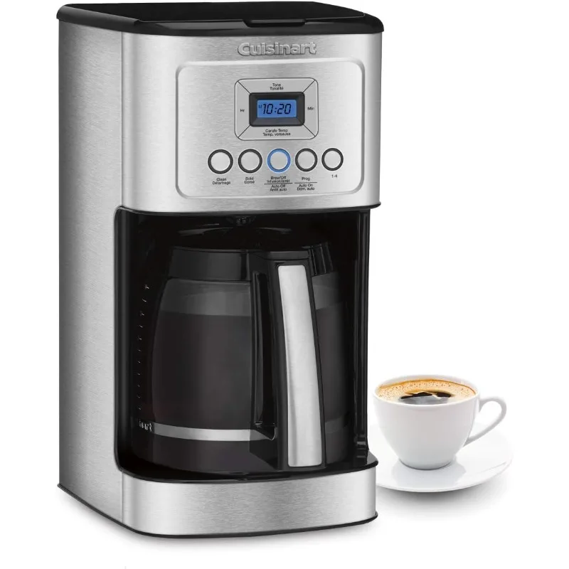 14 Cup Black/Stainless Steel Permanent Filter Coffee Maker, with Timer 2