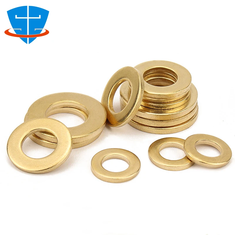 

GB97 Brass Flat Washer M2 M2.5 M3 M4 M5 M6 M8 M10 M12 M14 M16 M18 M20 M22 Solid Brass Gasket Shim Copper Metal Meson Pad Spacer