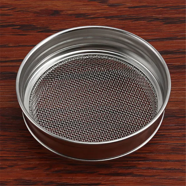 1Pc Rozsdamentes Acél Csokoládé -Rázógép Kakaliszt Kávé Szitter + 16Db Sablon Strew Pad Duster Spray Tools - Image 6