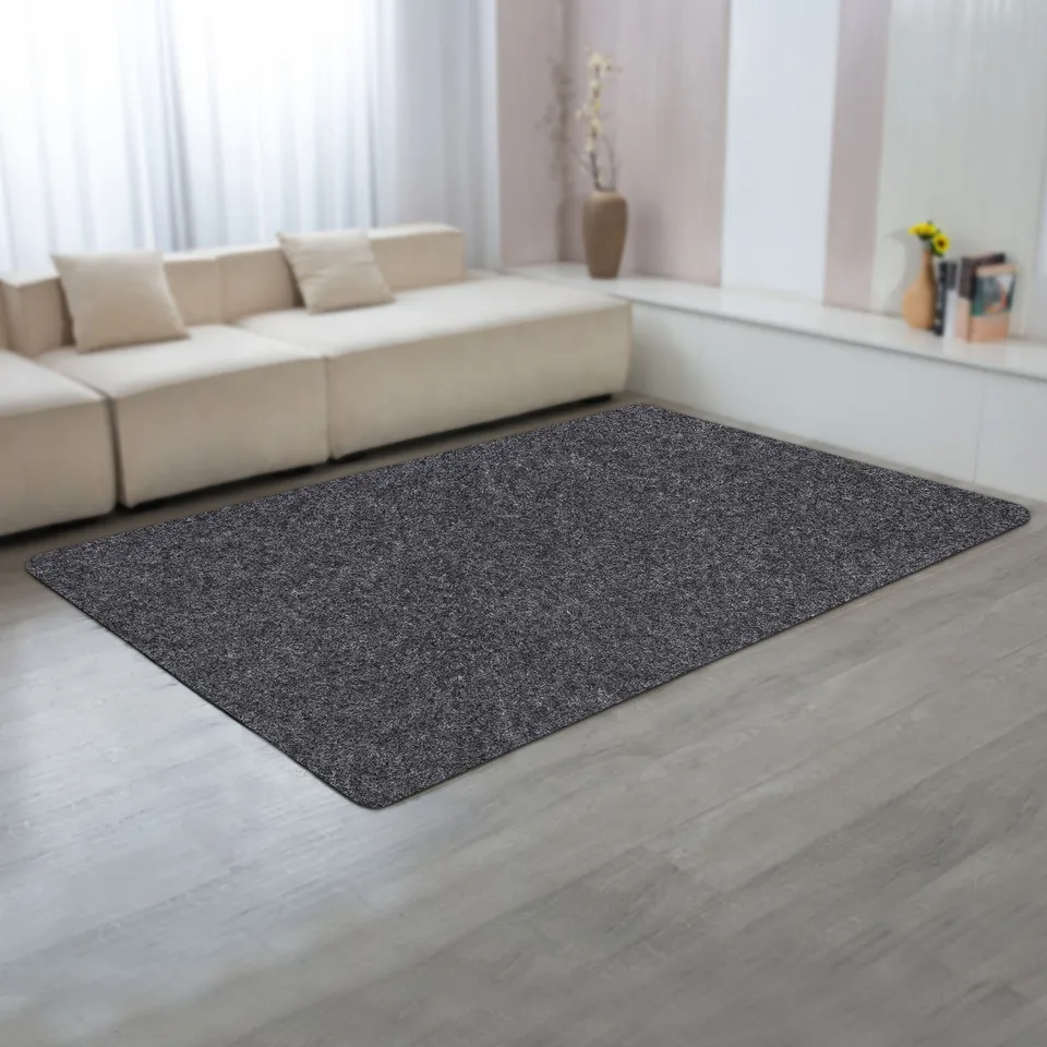 Gray Hot Tub Mat 74x72 Inch Absorbent Flooring Protector