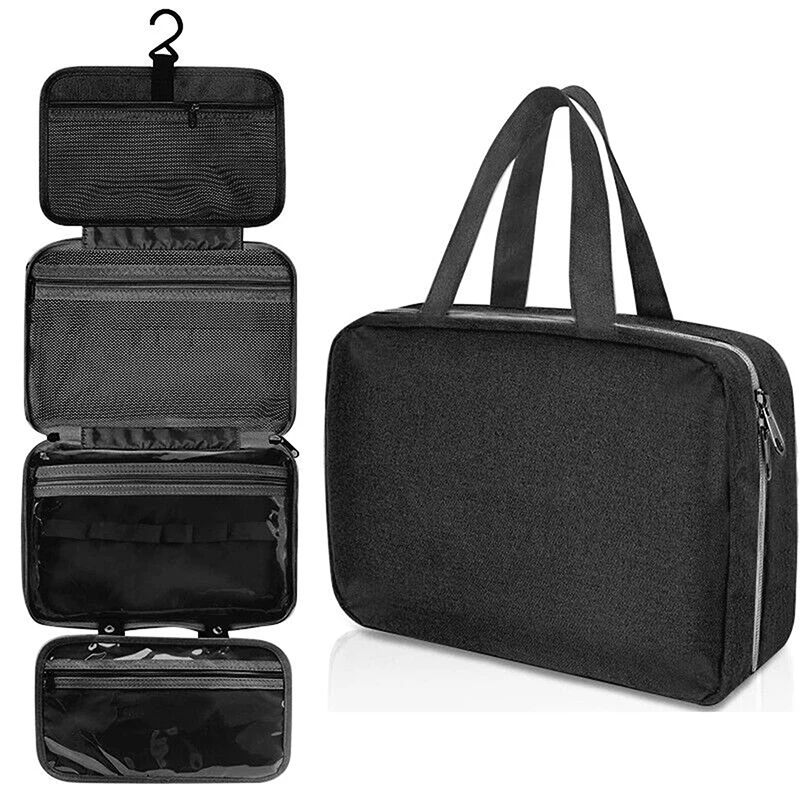 Large Hanging Hook Toiletry Bag Waterproof Folding Handbag Travel Makeup Cosmetic Razor Storage Organizer Case Bathroom Supplies 4