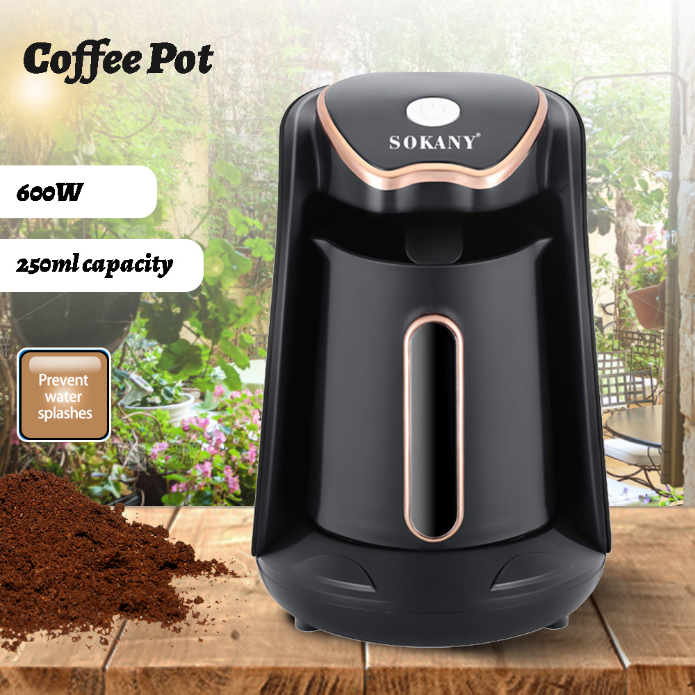  250ml Electric Coffe Pot For Single Cup Coffee Maker Instant Coffee Pot Tea Pot 600W Coffe Maker PP Healthy Materials 
