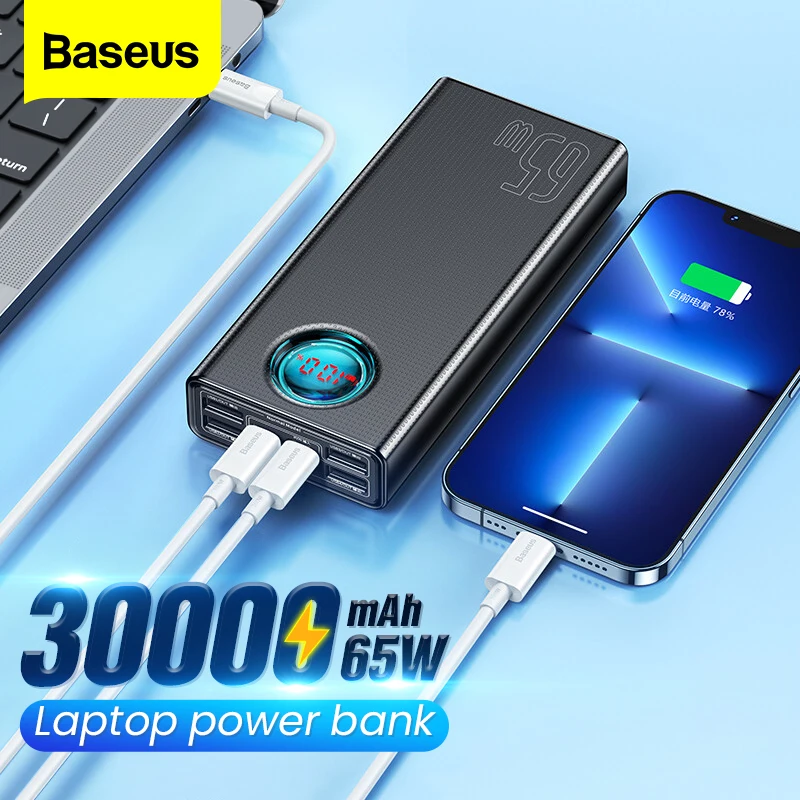 BaseusPD65WPowerBank30000mAhFastChargingExternalBattery